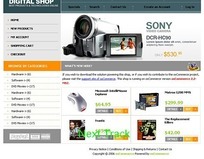 歐美數(shù)碼產(chǎn)品購物網(wǎng)頁模板下載(編號:602303)