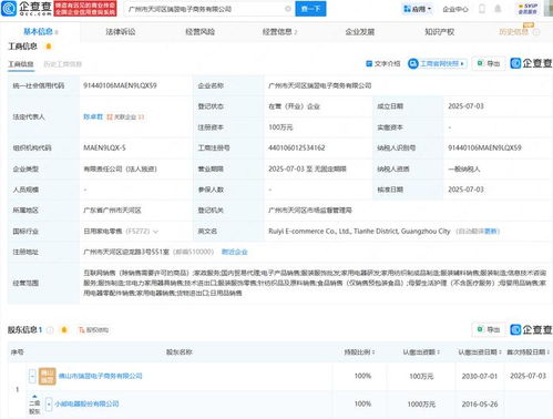 小熊電器新設(shè)電商公司,含家政服務(wù)業(yè)務(wù)